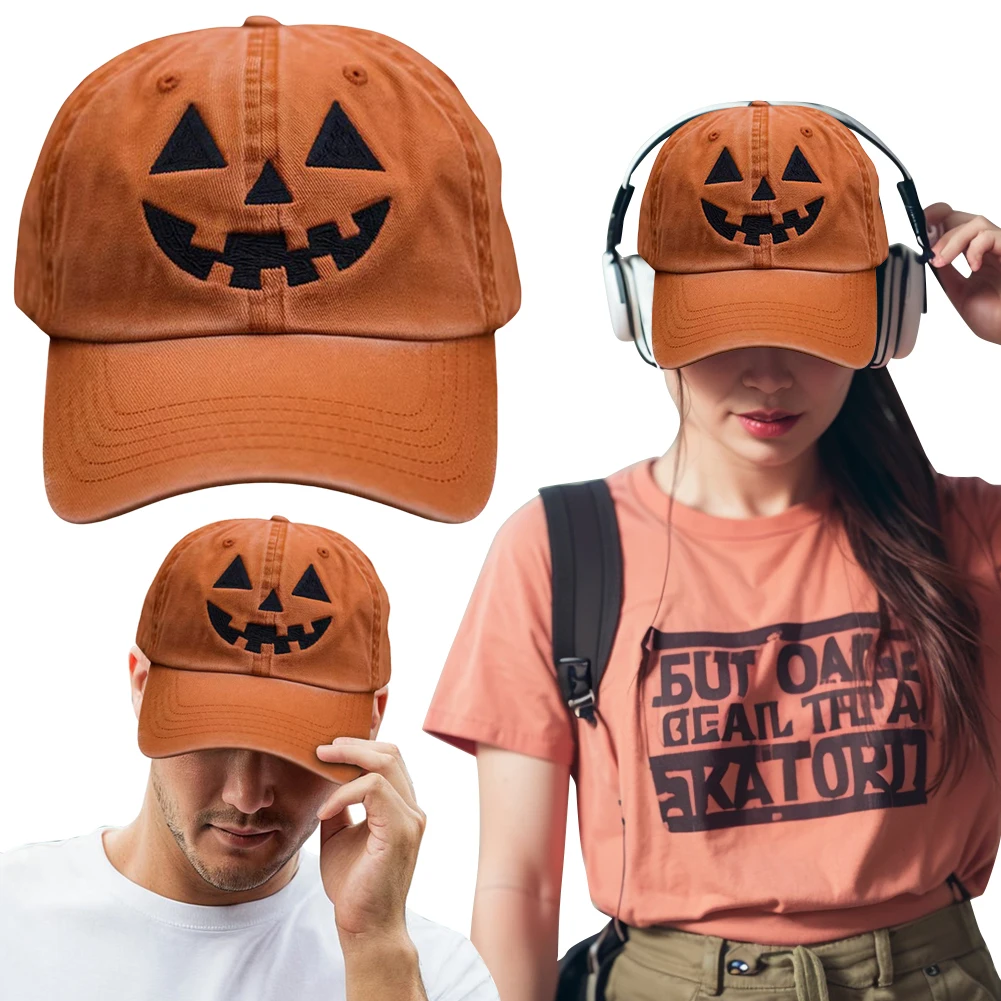 

Кепка на Хэллоуин, солнцезащитная кепка, регулируемая кепка-тракер на Хэллоуин, бейсболка с вышивкой для мужчин и женщин