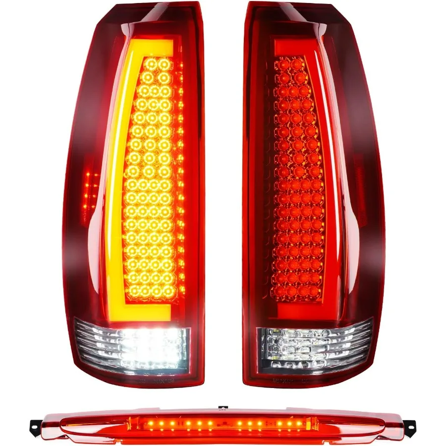 الضوء الخلفي + مصباح الفرامل الثالث لسيارة تشيفي أفالانش 2007 2008 2009 2010 2011 2012، الضوء الخلفي LED الثالث عالي التركيب As