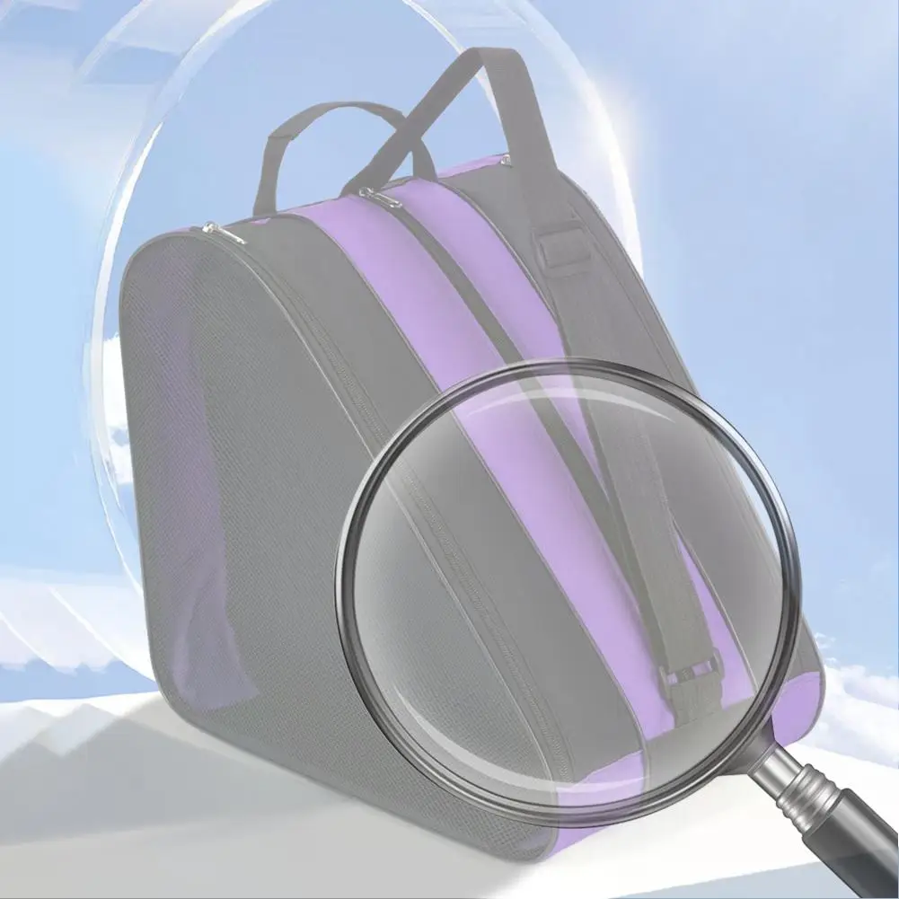 

Roller Skate Bag Ice Skate Shoes Bag Oxford Cloth Ski Snow Boots Bag Multi-Compartments Ice-Skating Shoulder Bag for Ski Sports