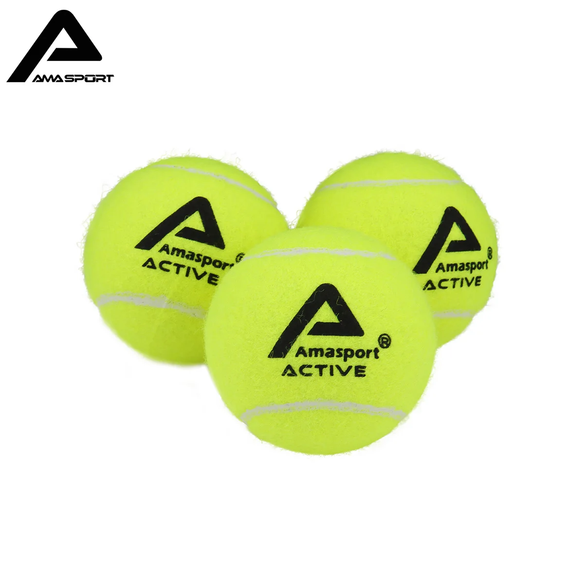 AMASPORT Tennis Balls Practice Training Pressureless High Quality Durable Bouncy Balls for Beginner Tennis Sport