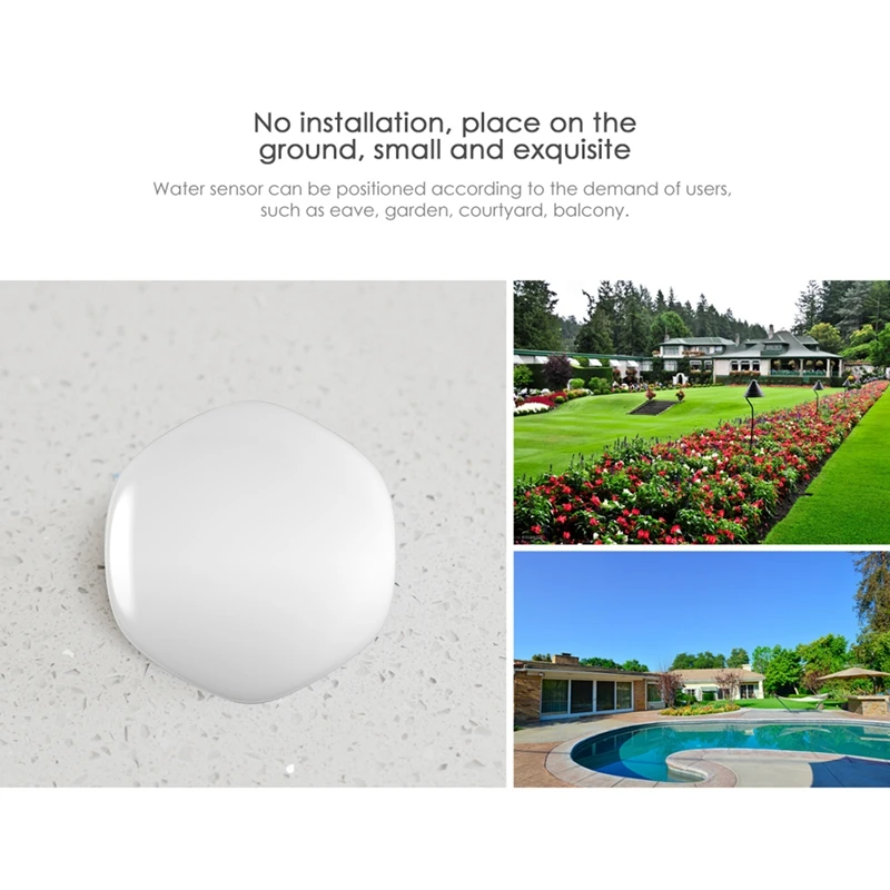YFD22เซ็นเซอร์การแช่น้ำ Tuya เครื่องควบคุมสถานการณ์450mAh การรั่วไหลของน้ำและสัญญาณเตือนเซ็นเซอร์ล้น