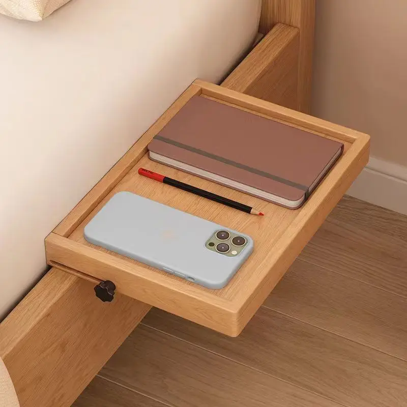 

Foldable Wall Mounted Bedside Table Space Saving Storage Table Multi-Functional Storage Organizer Perfect for Cups Books Plants