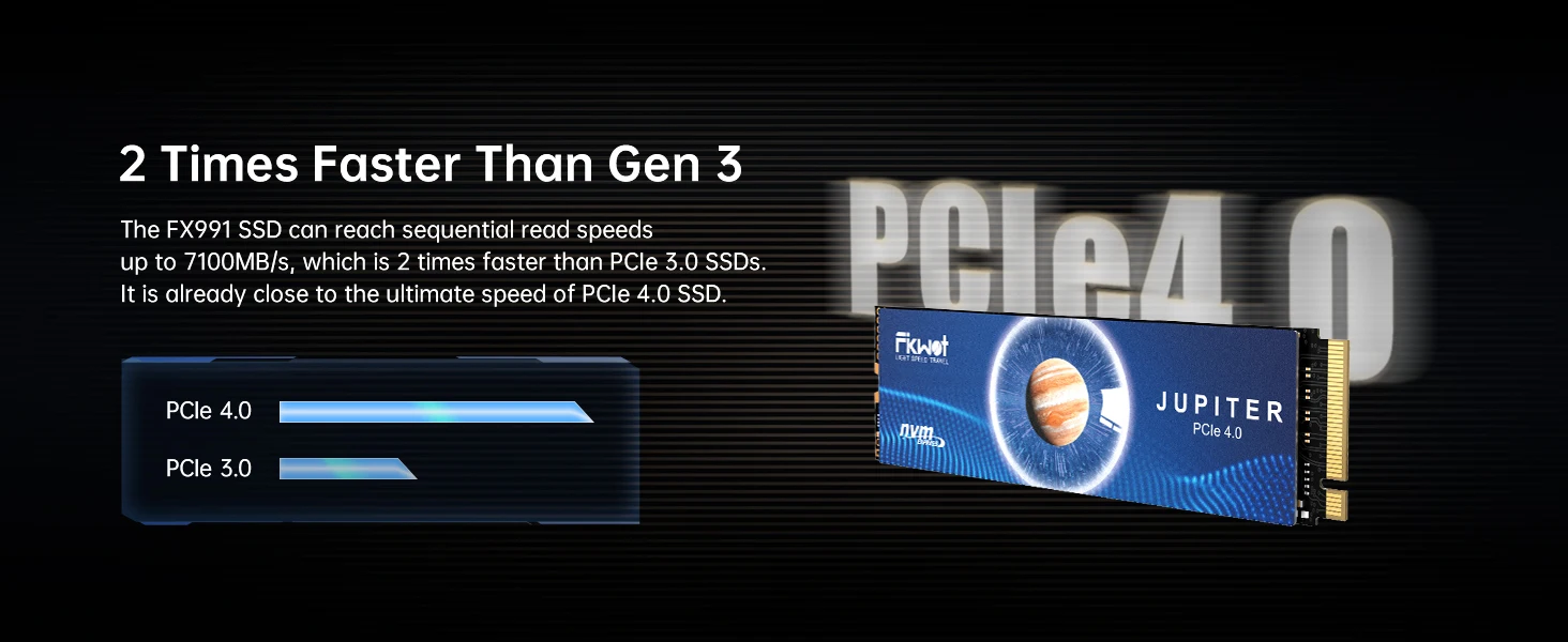 Fikwot FX991 M.2 NVMe SSD PCIe 4.0 Internal Solid State Drive For