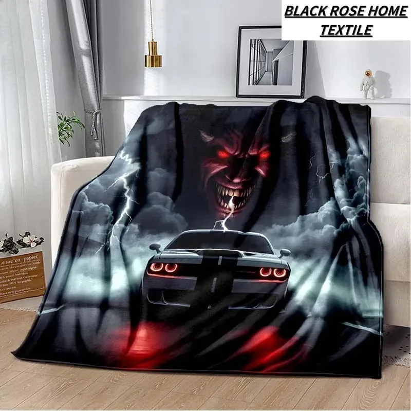 

DJM23Fashion Art Print Srt Hellcat гоночное одеяло для гостиной, дивана, полуденный перерыв, плюшевое спальное одеяло для мальчиков, мягкая кровать для спальни S7Km^