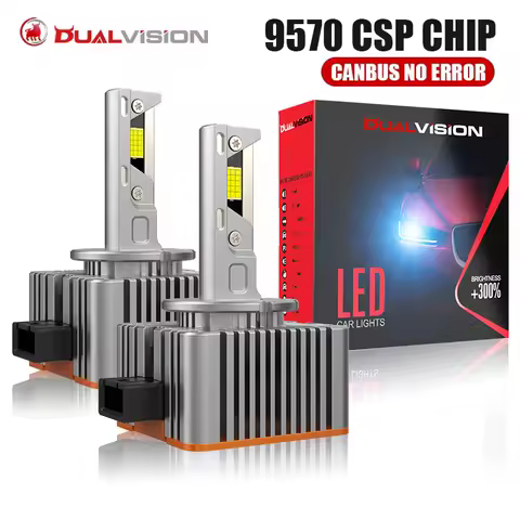 Dualvision D1S D3S D2S D4S D5S D8S LED Headlights CANBUS 30000LM 300W D2R D3R D4R Led Two-sided CSP Chip 6000K 12V 24V Plug&amp;Play