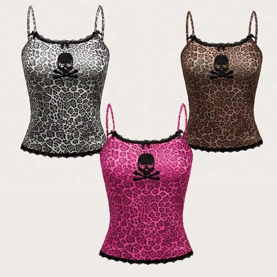 

American Leopard Print Lace Patchwork Susp Millennium Slim Fit orts Ciwalk Summer Faion No Brand Registered Trademark