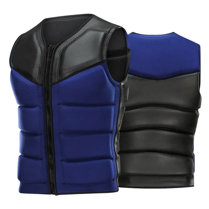Adults Neoprene Life Jacket Kayak Vest Surf Motorboats Jet Ski Fishing Vest Wakeboard Raft Rescue Boat Drifting Life Safety Vest