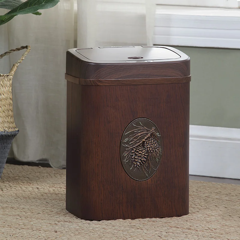 

Nordic Smart Sensor Trash Bin Electric Bathroom Living Room High End Large Capacity Kitchen Garbage Basket Home Supplies FYWB