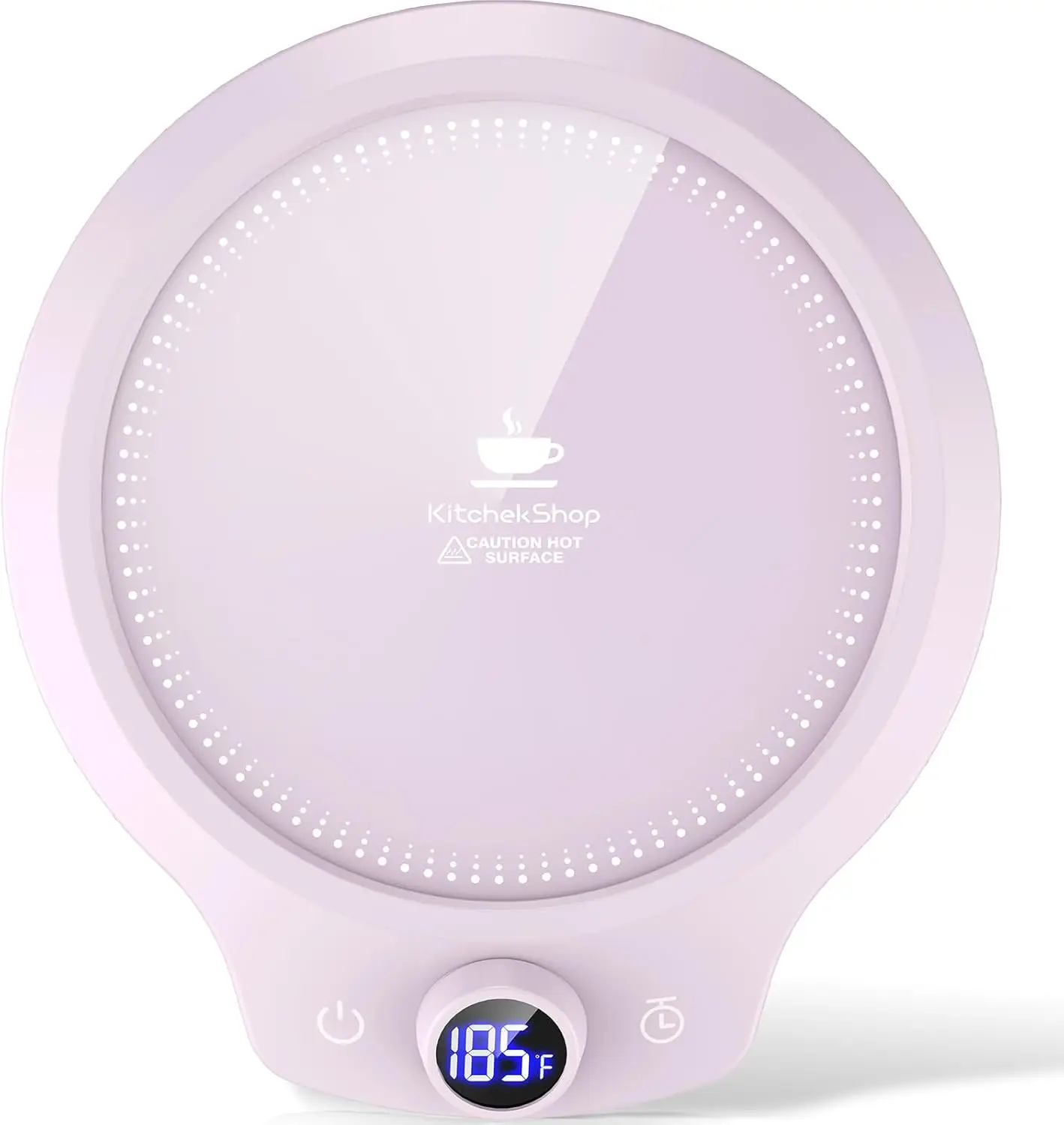 

Electric Mug Warmer with Timer & Gravity Sensor, 4 Temp Settings for Coffee Tea Milk, Auto Shut Off, Purple