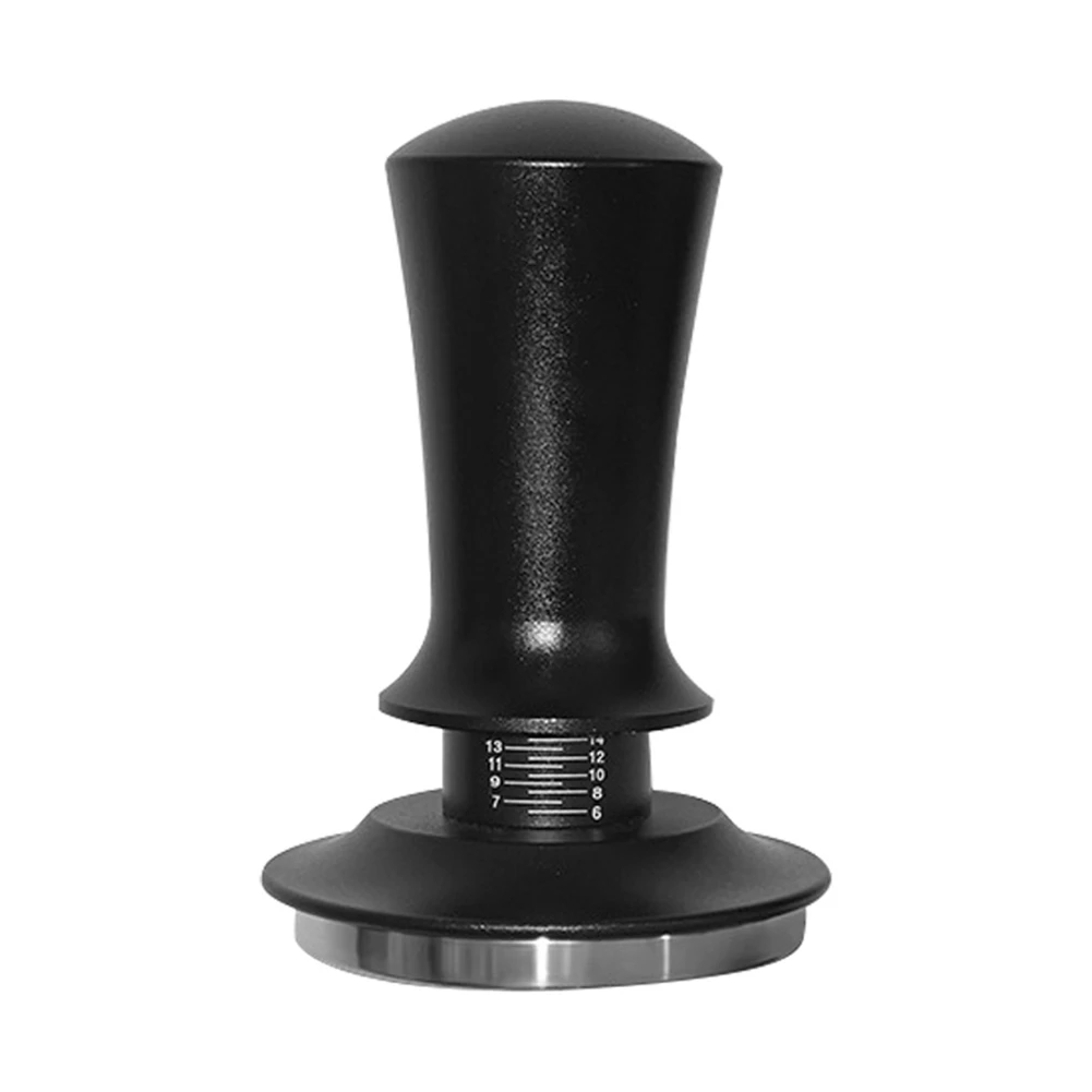 AA96 58mm Coffee Tamper Adjustable Constant Force Powder Tamper Espresso Thread Tamper Powder Press Hammer with Scale