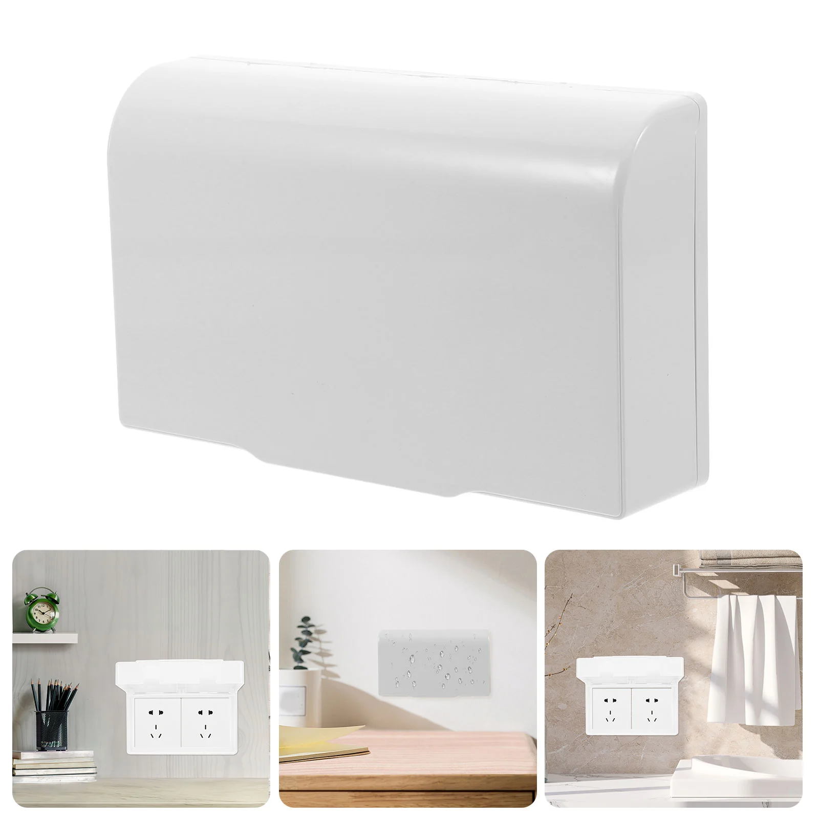

Waterproof Socket Box 86 Type Outdoor Electrical Outlet Covers Paste Installation Weatherproof Receptacle Cover White Exterior