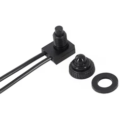 Superior Quality Waterproof Push Button Switch KP107 12V Waterproof Latching Push Button On-Off Switch With Leads Wire