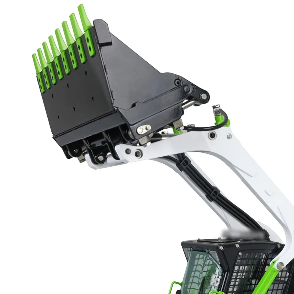 

Lesu 1/14 Aoue Lt5H металлический гидравлический радиоуправляемый погрузчик на колесах с мини-Steer I6S 10-канальный радиоконтроллер вращающийся свет для Thzh1280