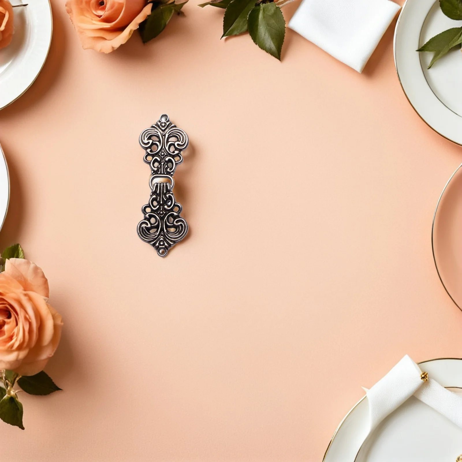 

5Pairs Yunwen Vintage Alloy Clothes Clips Buckle Hollow Cutout for Cheongsam Cardigan Clothing Decoration Alloy Cardigan Buckle