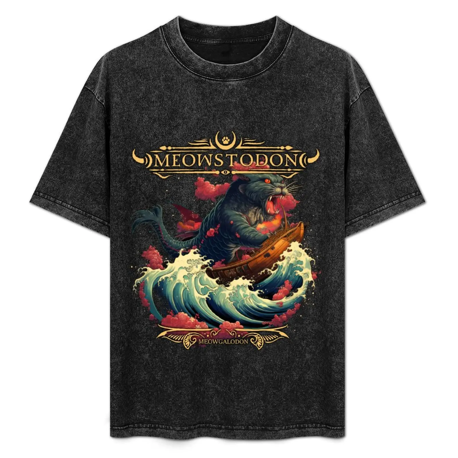 

Meowstodon - Meowgalodon Death Metal T-Shirt Christmas Theme Tee Top