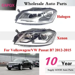 CAPQX Front Bumper Headlight For Volkswagen VW Passat B7 2012 2013 2014 2015 Front Head Light Headlamp Head Lamp