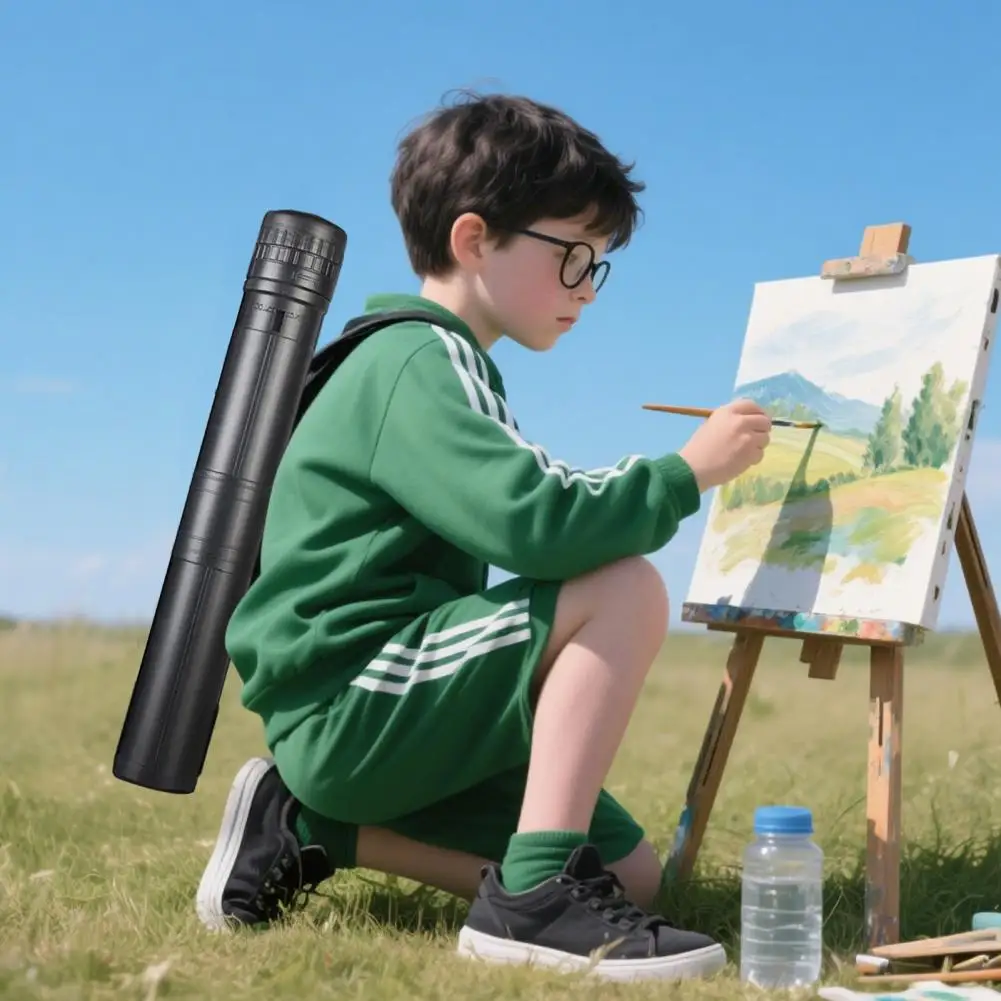 Adjustable Blueprint Carrier Adjustable Telescopic Art Transport Tube for Document Drawing Storage Waterproof for Traveling