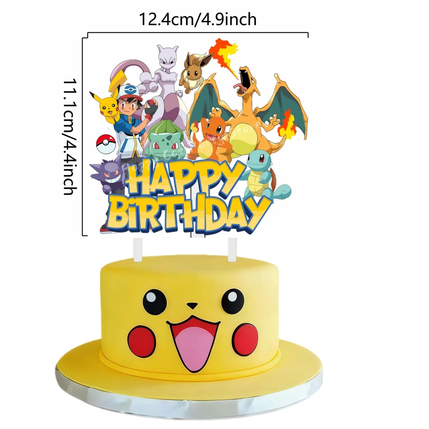 Topper Pokemon Kuchen Geburtstag Pokemon Dekoration Kuchen Topper Pikachu Cupcake Topper Baby Dusche Backen DIY Liefert Party Gefälligkeiten