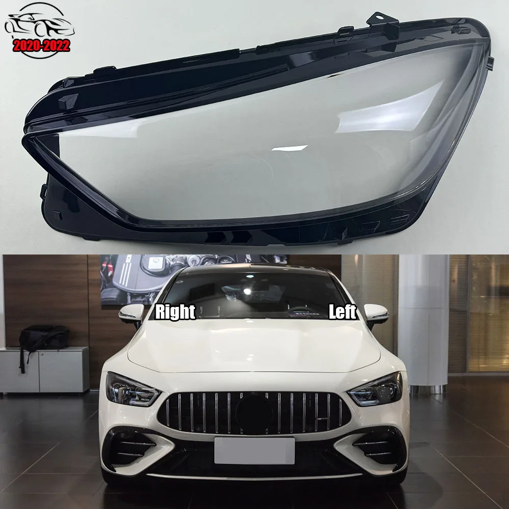 

For Mercedes-Benz AMG GT 50 53 63 S Coupe W290 2019 2020-2022 Headlight Shell Transparent Lampshade Cover Headlamp Plexiglass