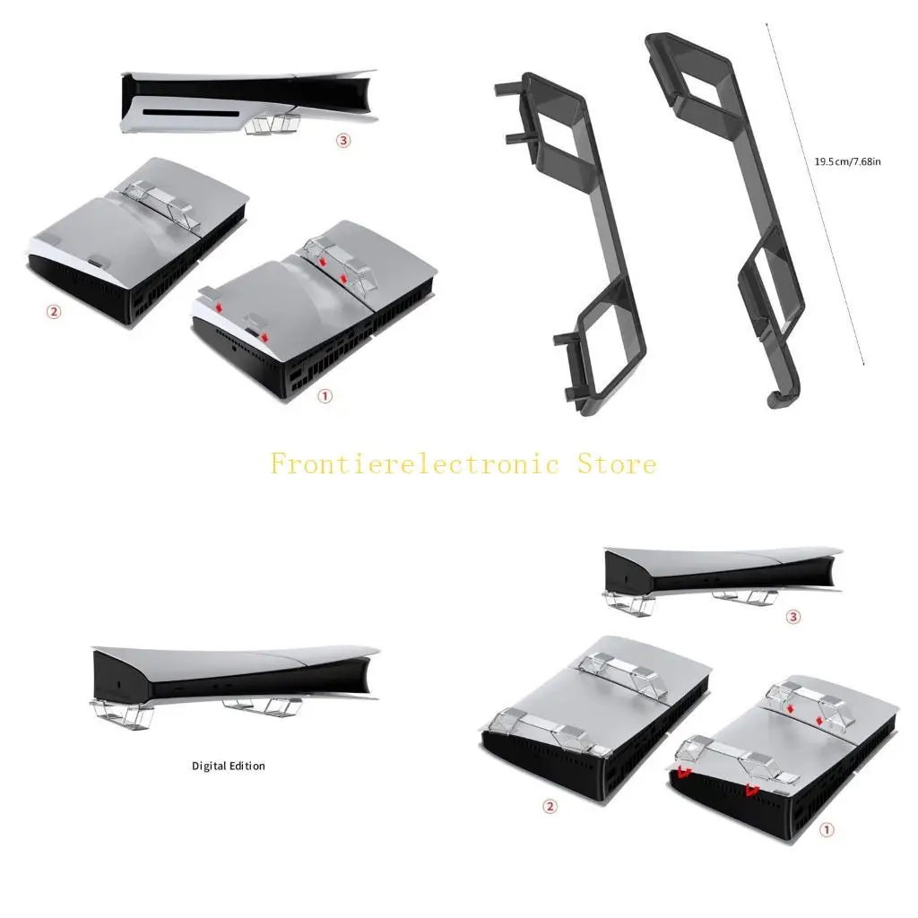 G8DB Game Accessory Host Mount Base Stand for Slim Disc & Digital Edition Consoles Horizontal Base Game Machine Holder