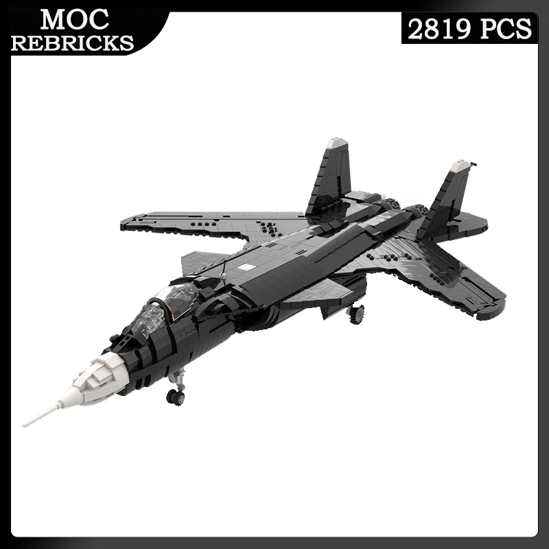 군사 무기 시리즈 SU-47 버커트 공격 전투기 MOC 빌딩 블록, 클래식 항공기 교육 모델 장난감 벽돌, 어린이 선물