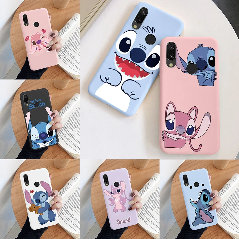 Lilo Stitch Phone Case For Redmi 7 7A Camera Protect Soft Cover Silicone Cute Cartoon Funda For Redmi 7 Redmi7 7 A Capa Bumper