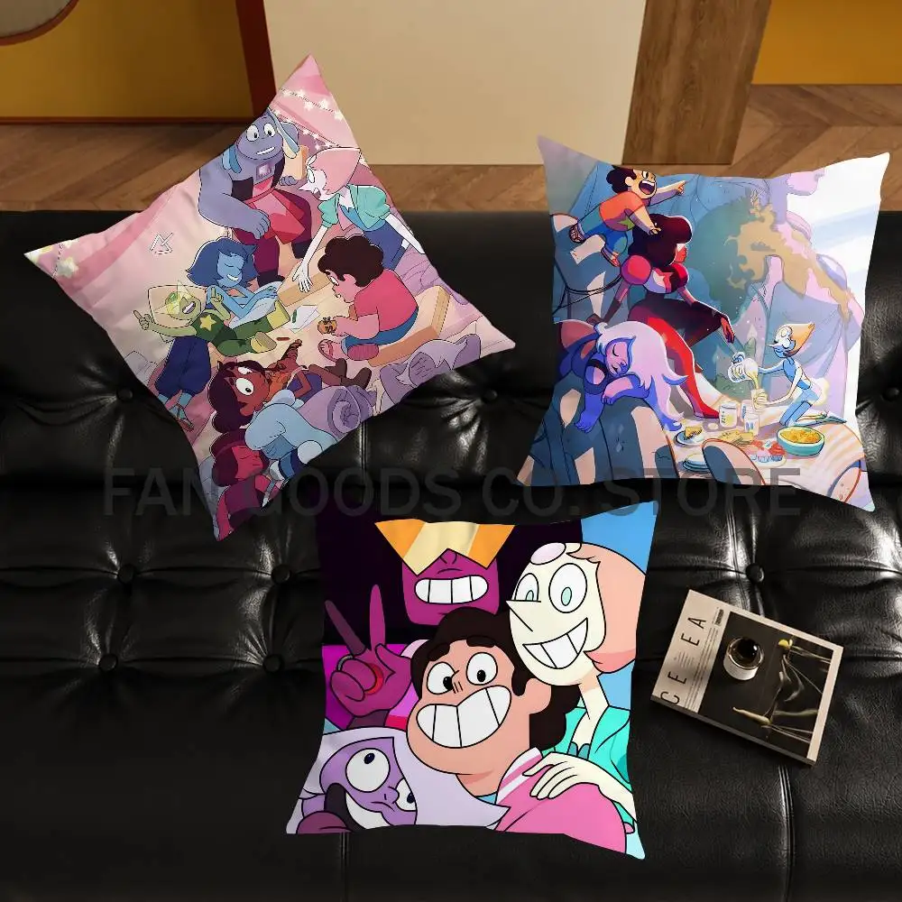 

Cartoon S-Steven U-Universe Cushion For Bedroom Car Coffee Shop Room and Living Room Sofa Decorative Pillow Cover Case