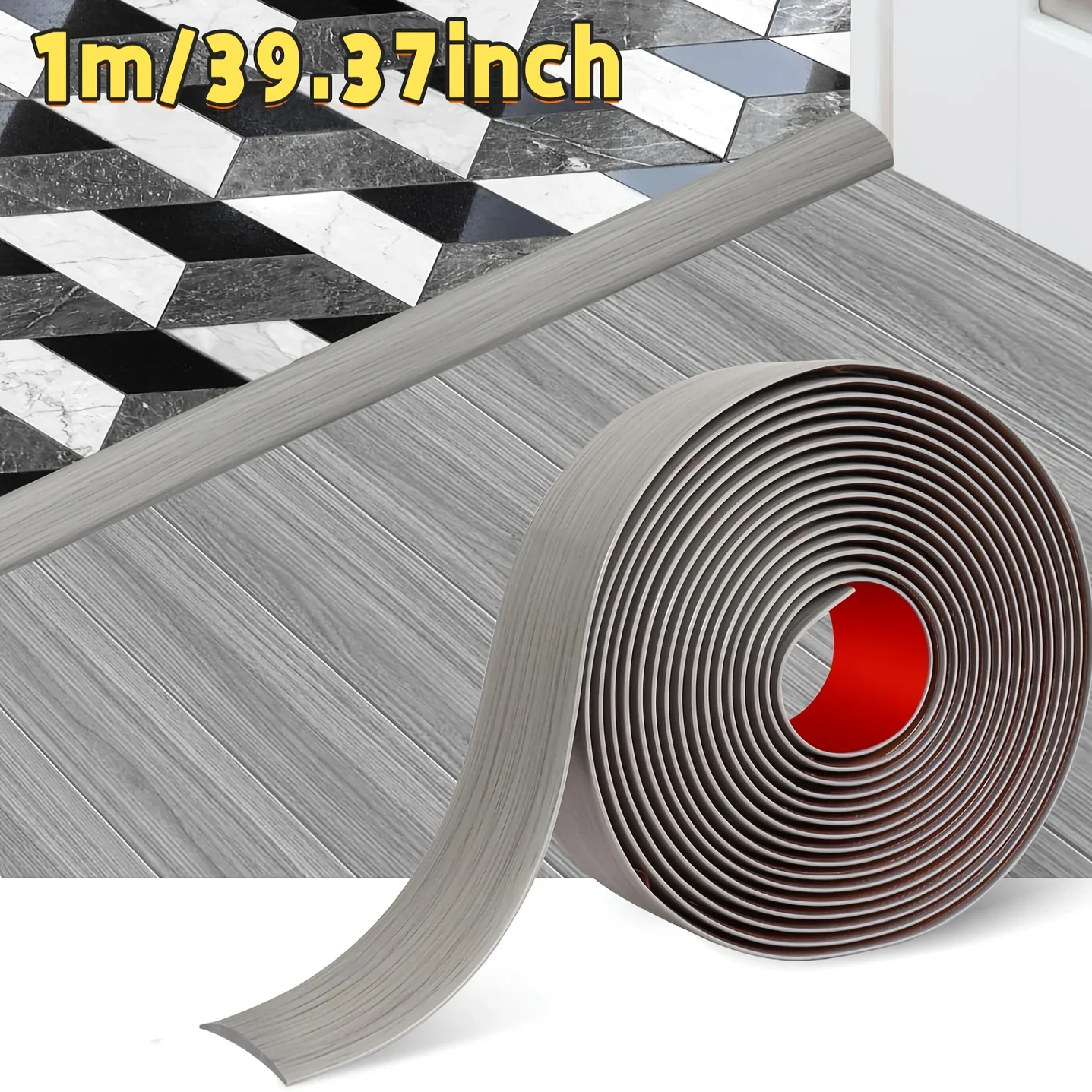 Self-adhesive floor transition strips, durable DIY suitable for home decorative partitions with strong adhesion