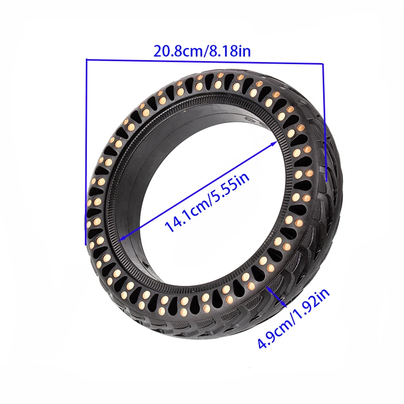8.5inch Solid tyre Square honeycomb snow tires for  M365 Pro electric scooter with 8.5-inch tires