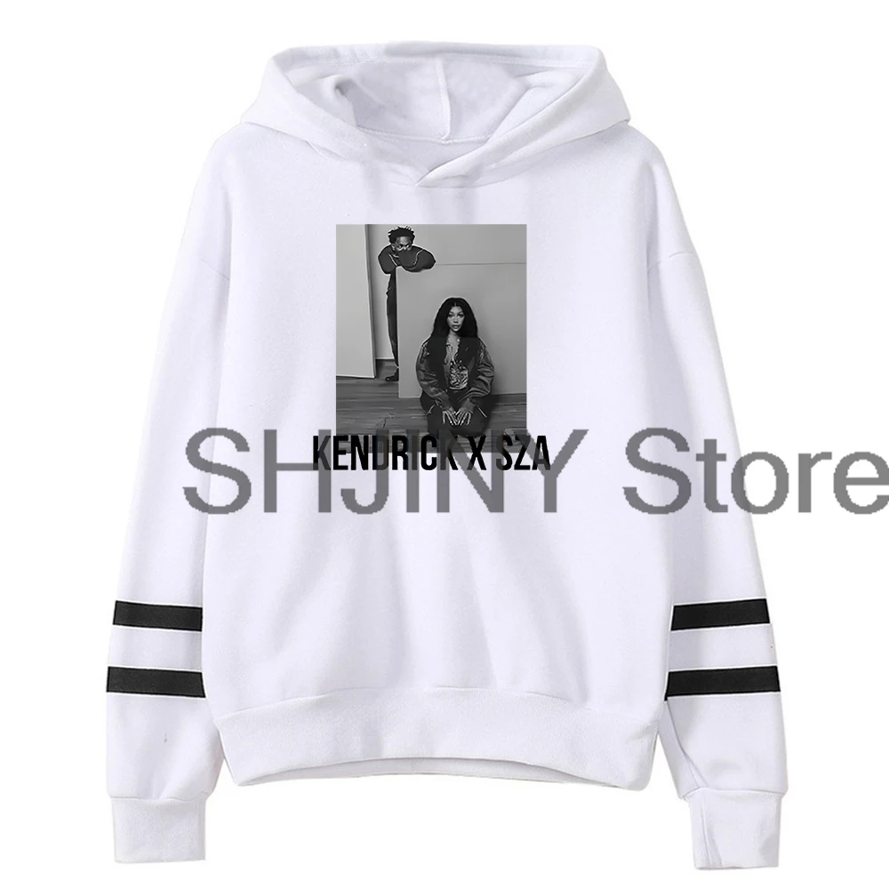 Kendrick Lamar & SZA Grand National Tour GNX Hoodie Pocketless Parallel Bars Sleeve Streetwear Women Men Hooded Sweatshirts