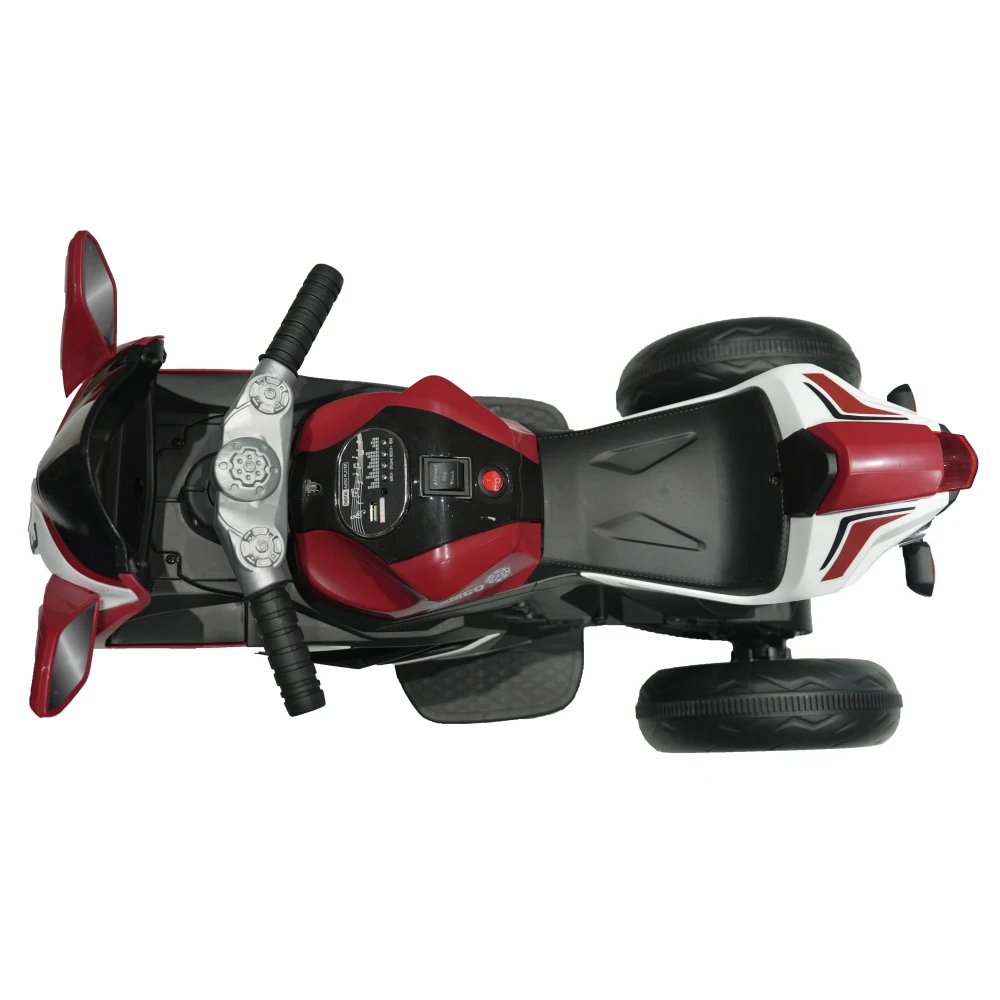 Plástico vermelho 6v crianças motocicleta elétrica/crianças brinquedos motocicleta/carro elétrico infantil/guarda elétrica na motocicleta