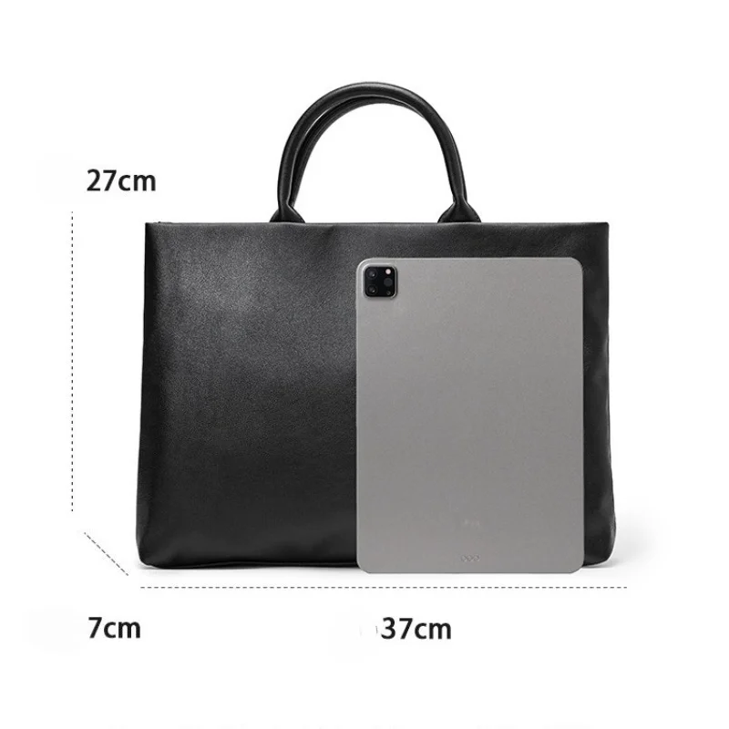 Business Briefcase Men Commuter Laptop Bag Large Capacity Men's Briefcase Handbags Fashion Luxury Satchels Male Document Bags