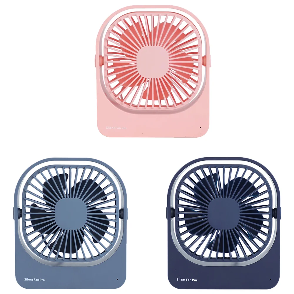 USB Desk Fan Strong Airflow & Quiet Operation Three-Speed Wind Mini Table Fan 360° Adjustable Head for Home Office Bedroom