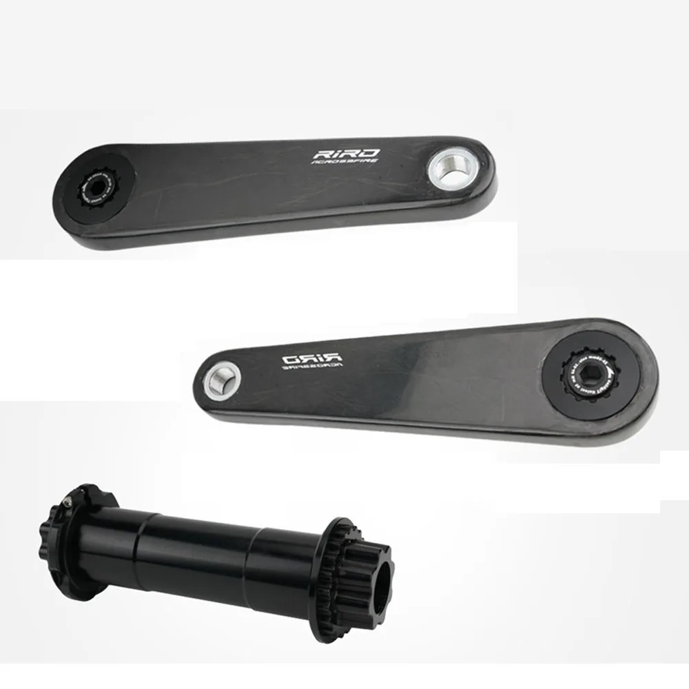 Platos y bielas de carbono de 165mm, 170mm, 172,5, 110, 130 BCD, plato de montaje directo de fibra de carbono para bicicleta de carretera, brazo de juego de manivela de bicicleta de 29MM