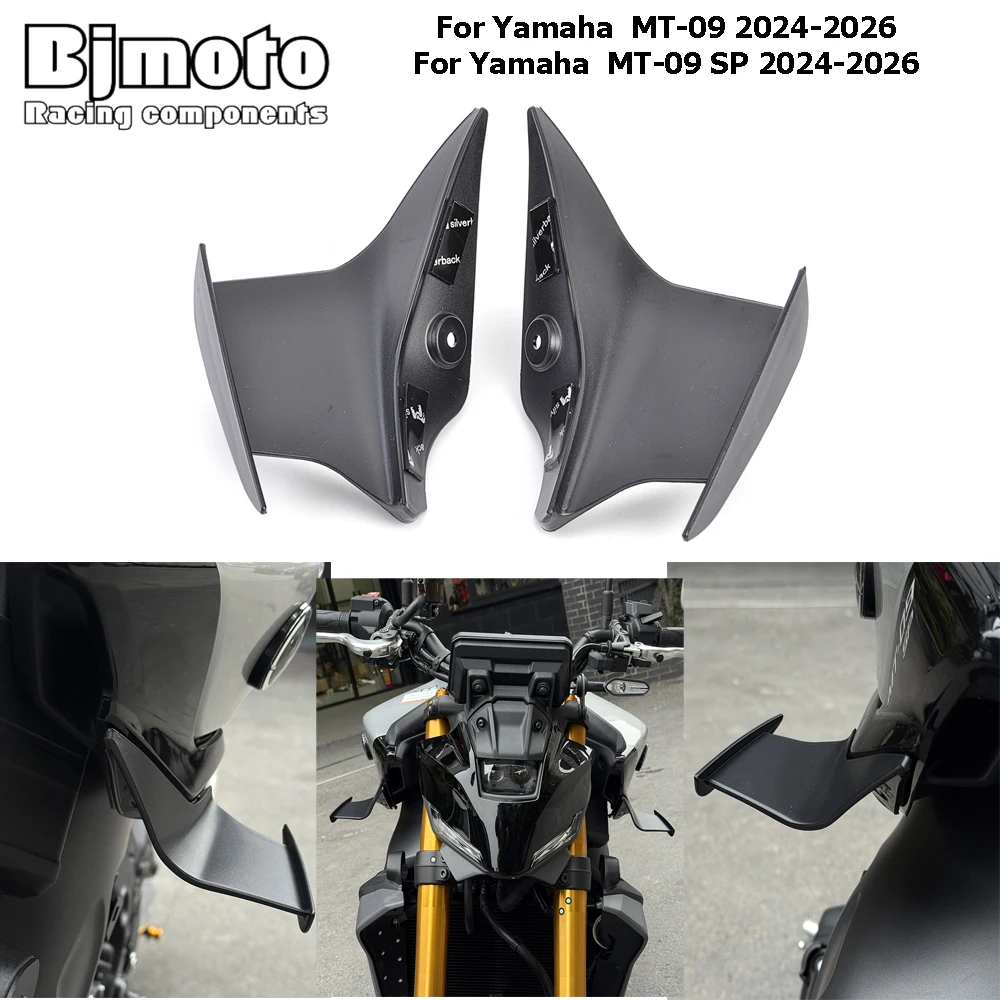 

MT 09 Motorcycle Fixed Wing Fairing Small Wing Spoiler Aerodynamic Wings For Yamaha MT-09 24-26 MT09 SP 2024 2025 2026