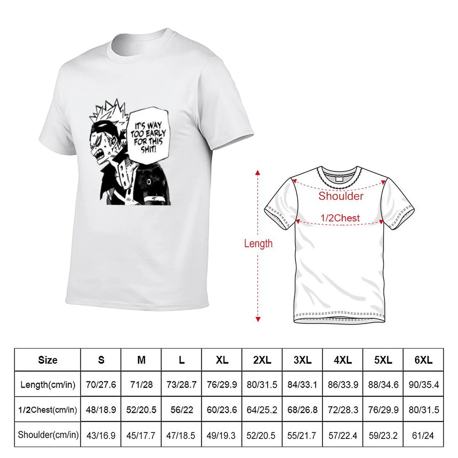 Katsuki Bakugou sticker Sticker T-Shirt Trendy Print Short Sleeve T-Shirt