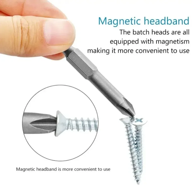 Screw Driver Security Tip For Power Drill Precision Y U Shaped Triangle Screwdriver Magnetic Bit 1/4" Inner Cross Three Points