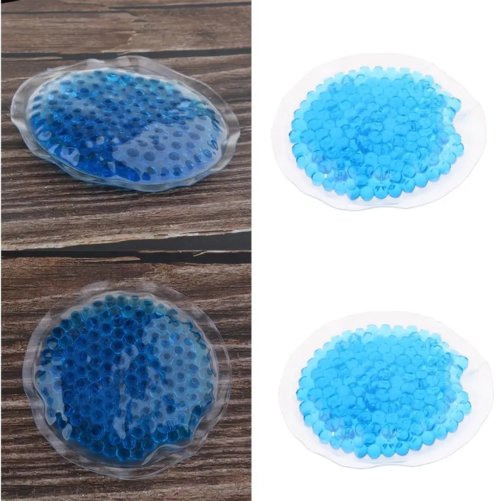 2Pieces, Reusable Gel Beads PVC Ice , Comfort , Compress for Full Body Injury, Pain Relieve