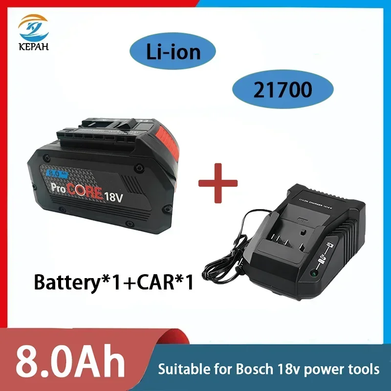 

8Ah 10Ah ProCORE Replacement battery, For Bosch 18V Cordless Tools BAT609 BAT618 GBA18V 21700 High Power 10C Power Cell