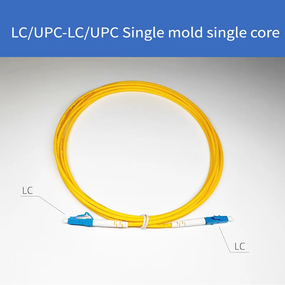 Cabos de remendo de fibra óptica LC/UPC-LC UPC único modo simplex núcleo 2.0mm (3m/5m/10m) 3.0mm (5m) cabo de extensão de fibra óptica