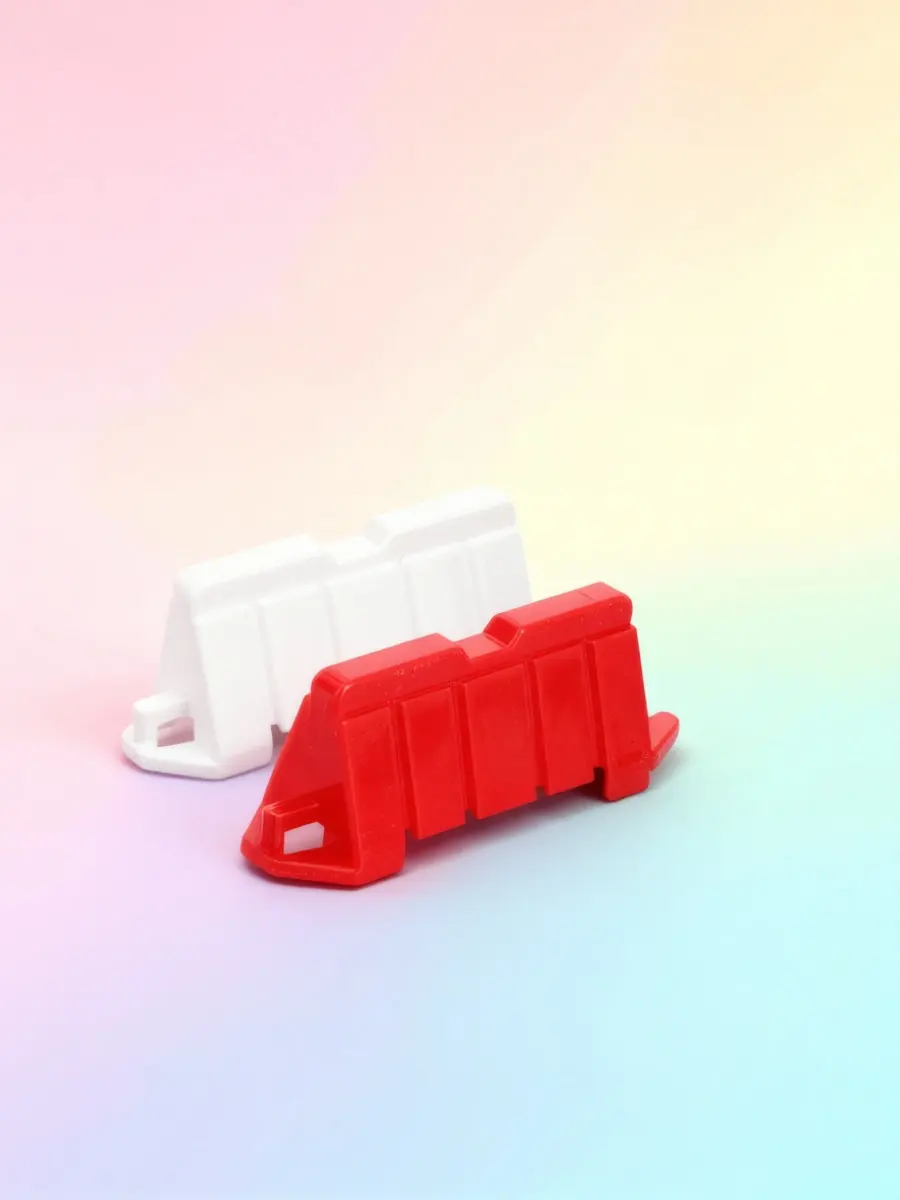 50pcs Rc Car Accessories Mini Road Blocks Race Track Barrier Replacement Bright Color Simulation Traffic Sign For Diy Drift