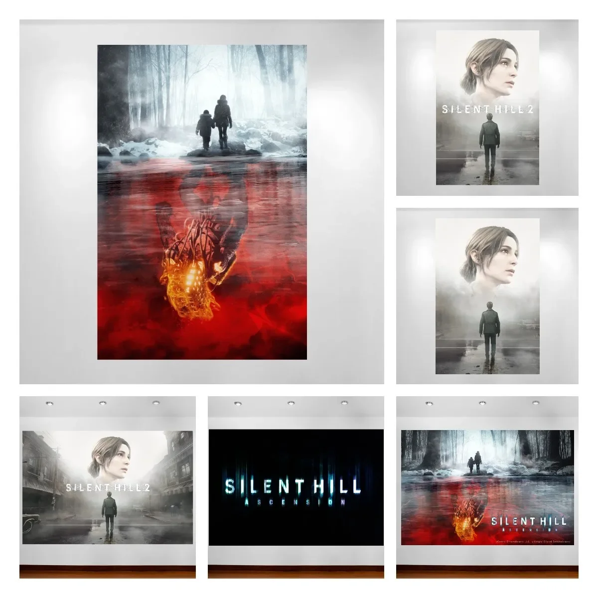 Silent Hill Ascension Poster Silent Hill Game Poster Canvas Painting Live Room Wall Decor Game Room Wall Art Sticker Home Decor
