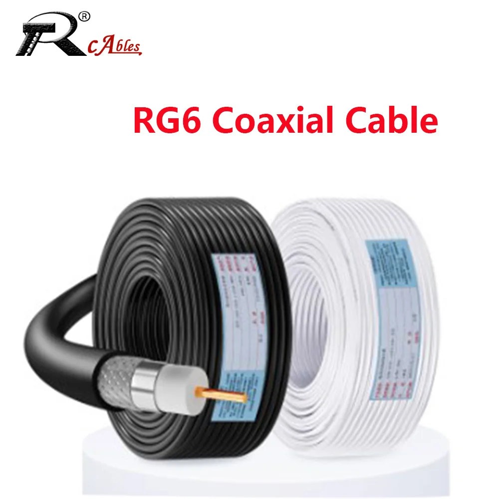 HD RG6 coaxial cable video Cable Home Digital Satellite TV Encryption Double Shielded RF Cable