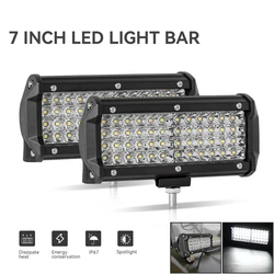 1/2Pcs LED Pod Lights Spot Flood Combo LED Fog Driving 4x4 Off Road Lights Work Lights for Truck Boat ATV UTV