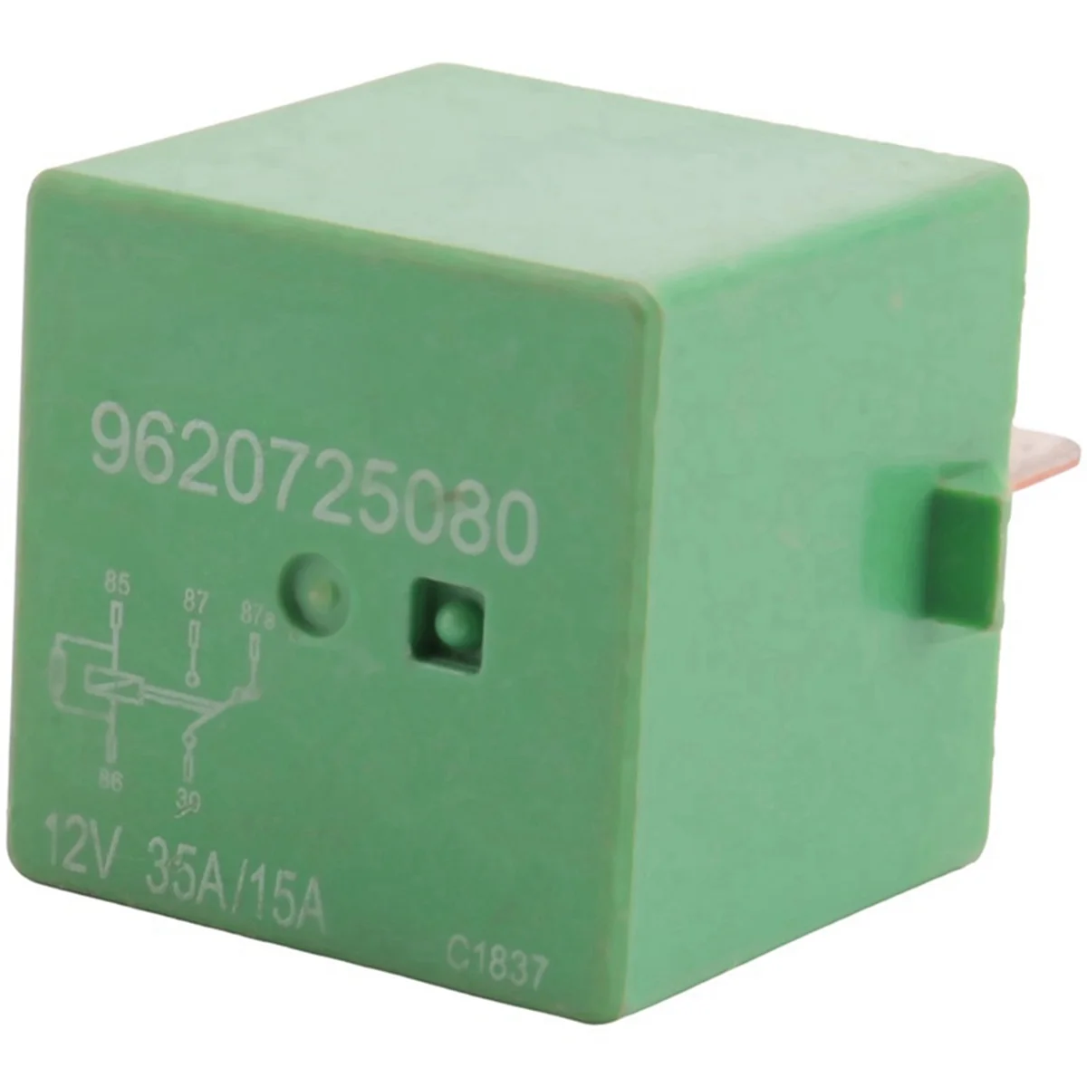 4Pcs 12V 35A 5 Pins Cooling Radiator Fan Relay Green 6547TX for 206 207 306 307 406 407 807