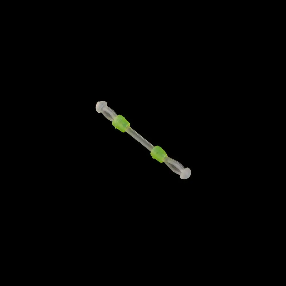10Pcs Line Swivel Tool Double Head Space Bean Fish Line Separator Double Hook Fish Hook Fixed Distance Splitter Silicone