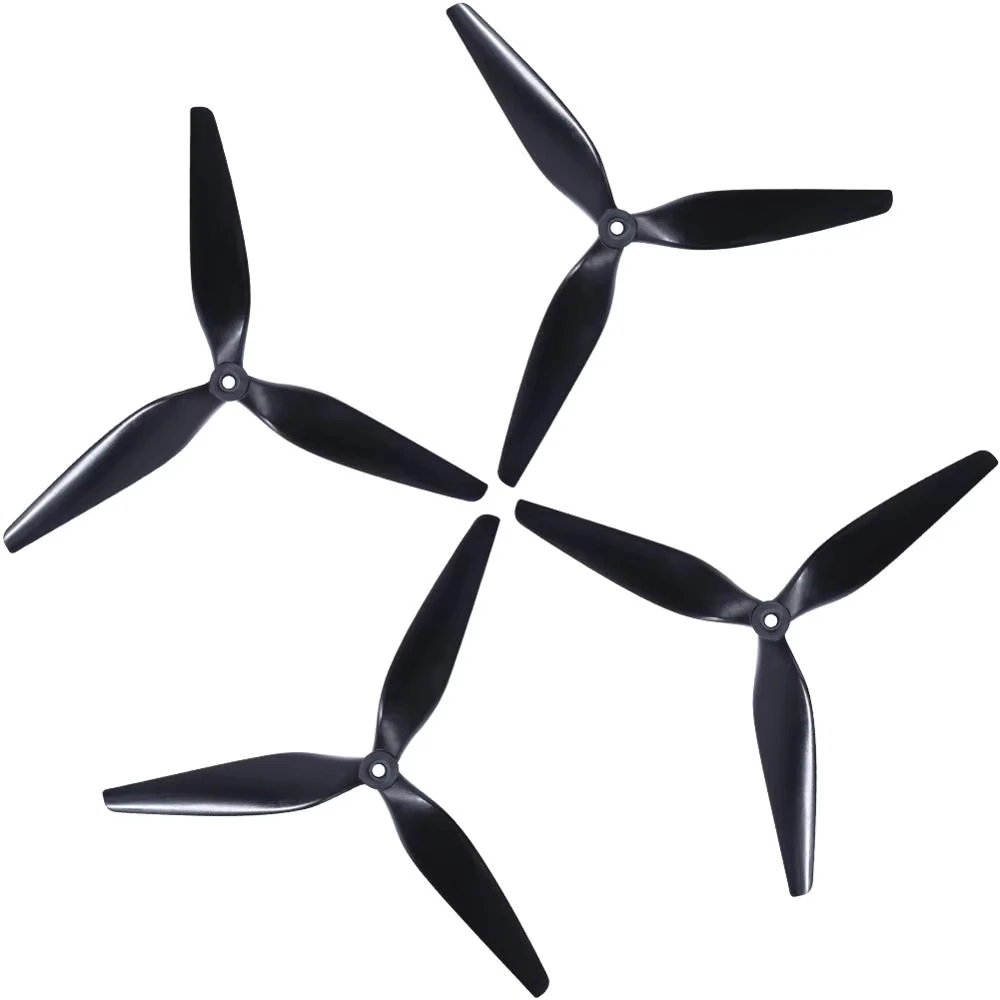 1/2/4PCS HQ Macroquad Prop 10X5X3 10Inch 3 Blade / Tri-blade Black-carbon Reinforced Nylon Propeller for RC FPV Drone Quadcopter