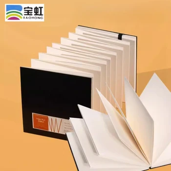 30 แผ่น Baohong สีน้ําออร์แกนหนังสือ 5.1 เมตร 300g ผ้าฝ้าย 100% สีน้ํา Journal, ภูมิทัศน์ขนาดใหญ่ Drawing Pad