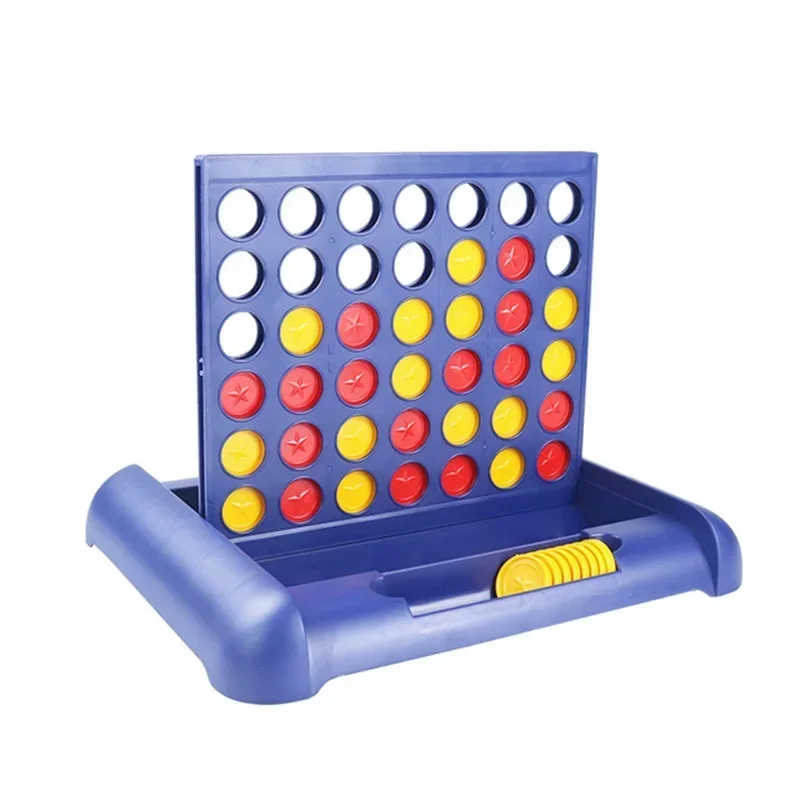 Klassisches Familien-Partyspiel, faltbares Connect-4-in-a-Line-Brettspiel, frühpädagogisches Puzzle, Denkspiel für Kinder, Denktrainingsspielzeug – Detail 12