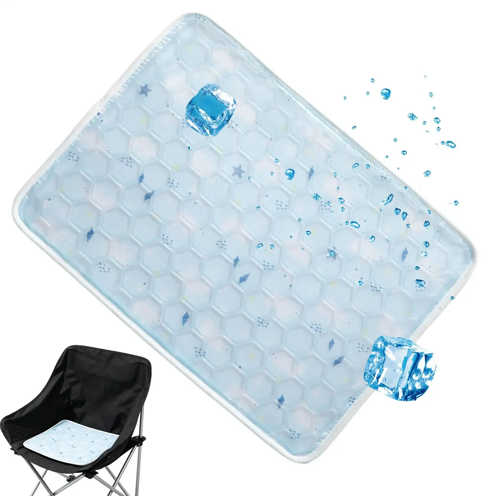 Gel Seat Cushion for Long Sitting 40x30cm Summer Cooling Chair Sitting Pad Workplace Seat Cushion for Office Workers Corporate